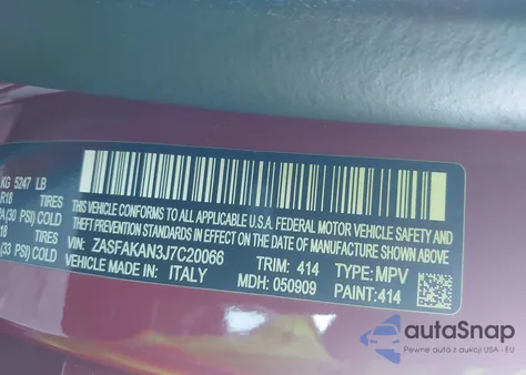 2018 Alfa Romeo Stelvio Awd z USA, uszkodzony, nr VIN ZASFAKAN3J7C20066